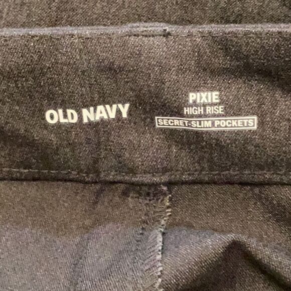 NWT Old Navy High-Waisted Pixie Skinny Pants Gray Size 8 - Picture 9 of 12
